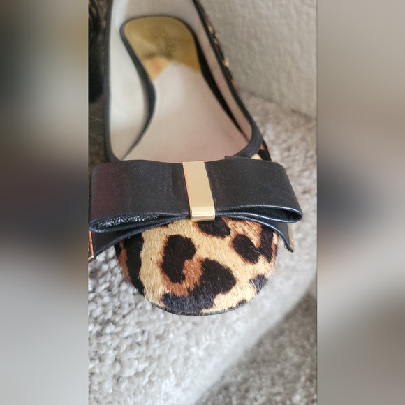 Michael Kors Brown and Black Heels with Leopard Print in Calf Hair.size 7.5 - Picture 6 of 16